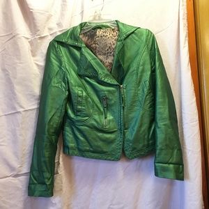 Funky Moto Jacket Metallic Green
